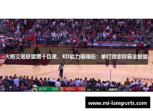 火箭交易联盟第十巨星，KD能力值领衔：单打效率称霸全联盟
